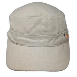 Kerrits Army Cap Beige One Size Cotton Buckle Strapback Cadet Carrot Logo Hat